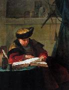Jean Simeon Chardin dit Le Souffleur oil painting on canvas